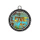 Pendentif Cabochon Argent - love