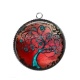 Pendentif Cabochon Argent - arbre de vie