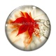 Cabochon Verre - feuille