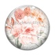 Cabochon Verre - fleur