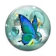 Cabochon Verre - papillon