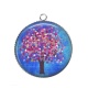 Pendentif Cabochon Argent - arbre de vie