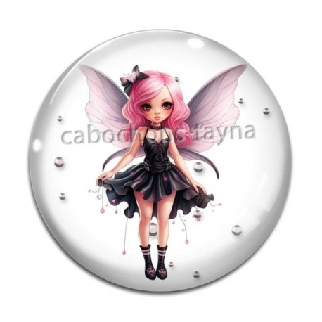 Cabochon Verre - fée