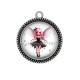 Pendentif Cabochon Argent - fée