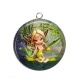 Pendentif Cabochon Argent - fée