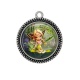 Pendentif Cabochon Argent - fée