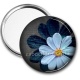 Miroir de poche - fleur bleue