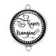 Connecteur Cabochon Argent - super frangine