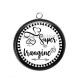 Pendentif Cabochon Argent - super frangine