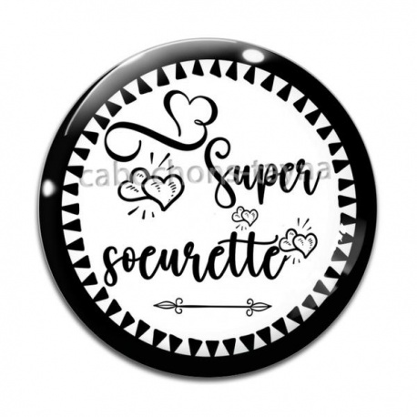 Cabochon Verre - super soeurette