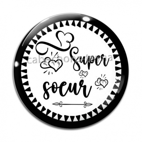 Cabochon Verre - super soeur