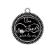 Pendentif Cabochon Argent - une soeur pour la vie