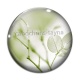 Cabochon Verre - feuille