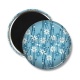 Magnet's - fleur bleue et blanche