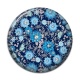 Cabochon Résine - fleur bleue