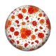 Cabochon Résine - coquelicot
