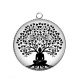 Pendentif Cabochon Argent - arbre de vie