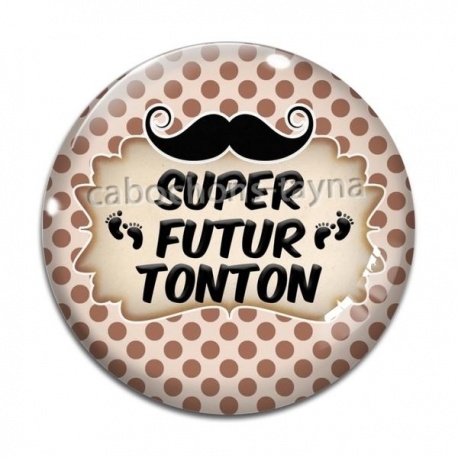 Cabochon Verre - super futur tonton