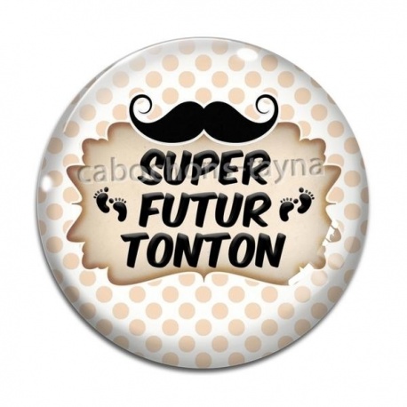 Cabochon Verre - super futur tonton