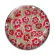 Cabochon Verre - coquelicot