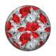 Cabochon Résine - coquelicot
