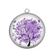 Pendentif Cabochon Argent - arbre de vie