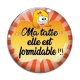 Cabochon Verre - ma tatie elle est formidable