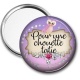 Miroir de poche - pour une chouette tatie