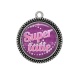 Pendentif Cabochon Argent - super tatie