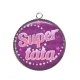 Pendentif Cabochon Argent - super tata