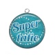 Pendentif Cabochon Argent - super tatie