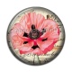 Cabochon Résine - coquelicot
