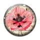 Cabochon Verre - coquelicot