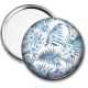 Miroir de poche - fleur bleue