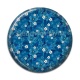 Cabochon Résine - fleur bleue