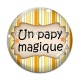 Cabochon Verre - un papy magique