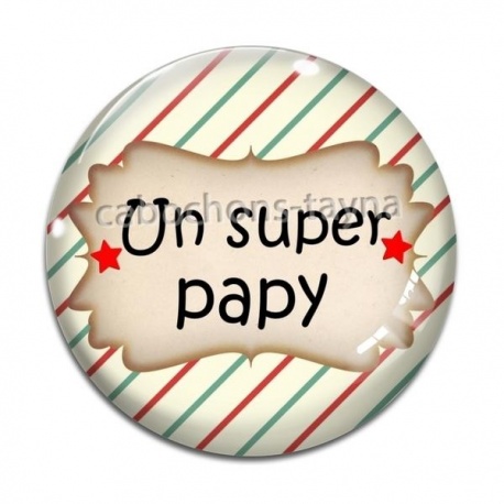 Cabochon Verre - un super papy