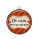 Pendentif Cabochon Argent - un papy extraordinaire