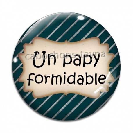 Cabochon Verre - un papy formidable