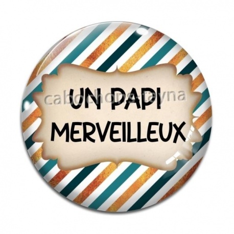 Cabochon Verre - un papi merveilleux
