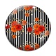Cabochon Verre - coquelicot