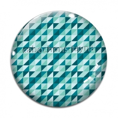 Cabochon Verre - carreaux géométriques