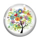 Cabochon Verre - arbre de vie