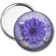 Miroir de poche - fleur violet