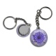 Porte clés - fleur violet