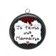 Pendentif Cabochon Argent - je t'aime ma marraine