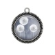 Pendentif Cabochon Argent -  pissenlit