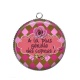 Pendentif Cabochon Argent - a la plus géniale des copines