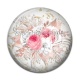 Cabochon Résine - fleur rose