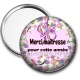 Miroir de poche - merci maîtresse pour cette année